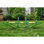 XSS008 High Quality Kids Seesaw Plastic Seat Playground Equipment Cute Baby Plastic Rocker Outdoor Children Blue And Green  Steel Tube For Kids Age 3+