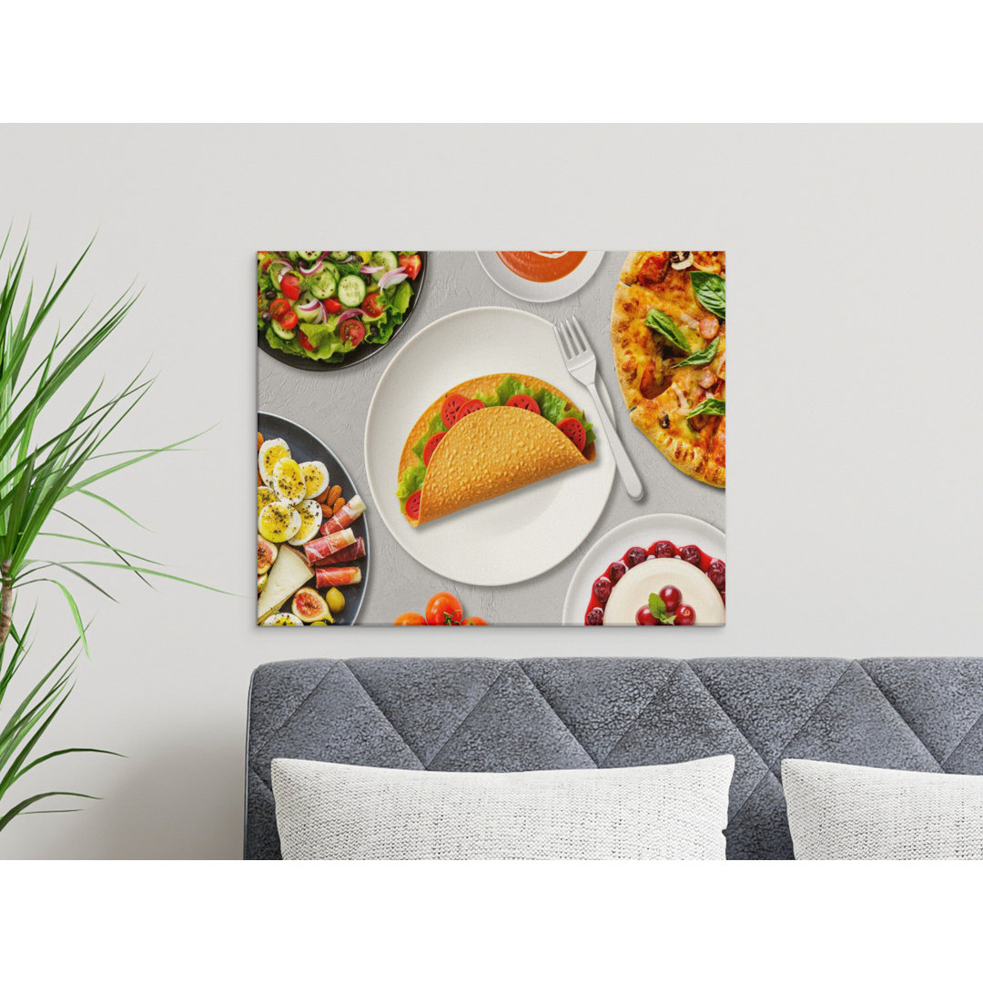 Vibrant Culinary Feast Foodie Canvas Print