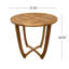 Table d'appoint d'extérieur ronde en bois d'acacia-1044247401