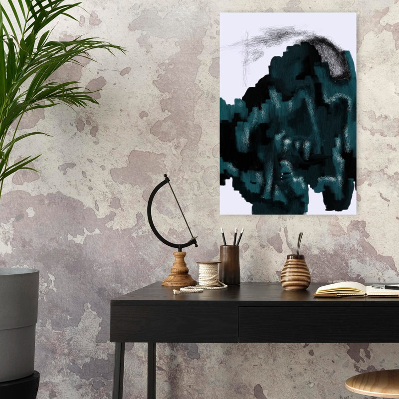 Art contemporain abstrait géométrique, H 24 po x l 16 po