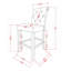 Tabouret de bar en bois massif Leviton, ensemble de 2-796088874