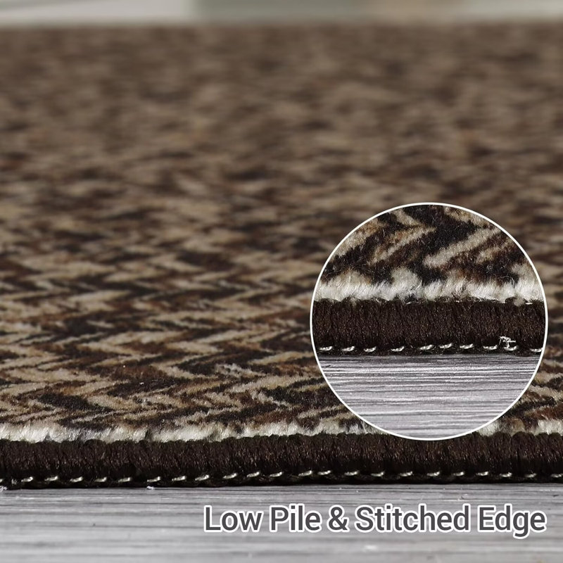 Tapis moderne pour tapis de chambre à coucher, Rectangle 5 pi x 7 pi