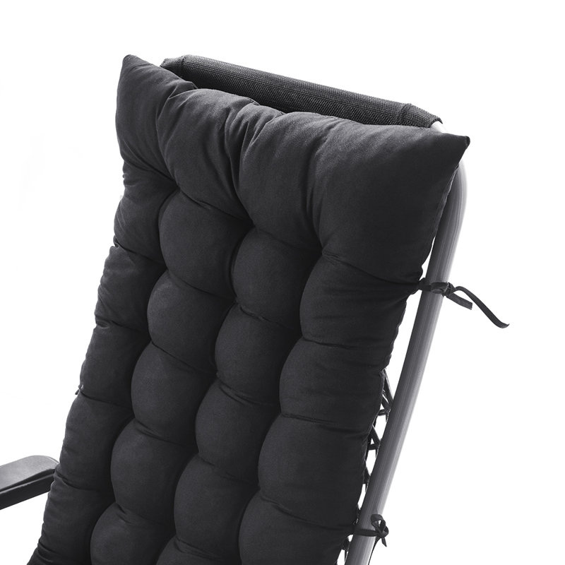 Outdoor 3.15'' Seat / Back Cushion, Black, 49" W x 20" D