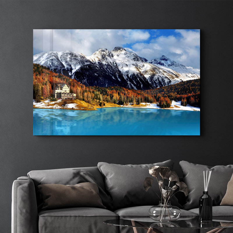 Peinture élégante en verre trempé de 27,6 po x 43,3 po | 100% verre trempé, épaisseur: 0,16 pouce | Œuvre imprimée UV, parfaite pour la décoration intérieure et les intérieurs modernes, des visuels époustouflants pour toute pièce