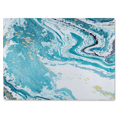 Marble Glass Chopping Board