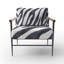 Chaise à accoudoirs rembourrée Zebra-108432861-112840429