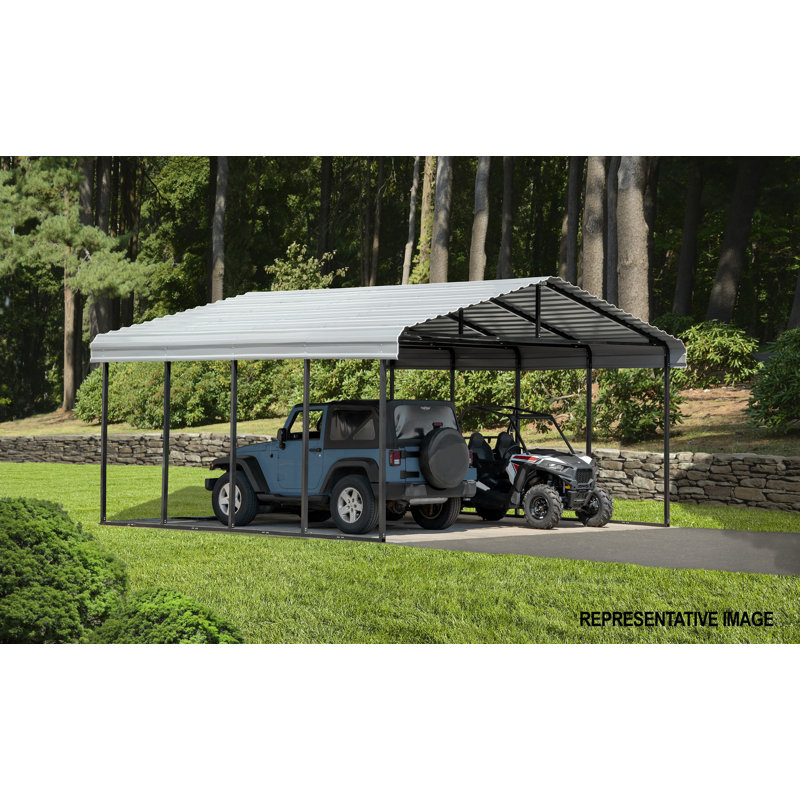Galvanized Steel Carport, 20X29X9