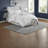Elegant Tufted Bedding Sets, Polyester Comfort White Cal King