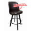 Ensemble de 2 tabourets de bar pivotants avec siège en métal et siège de bar pivotant commercial - assemblage requis-130473953