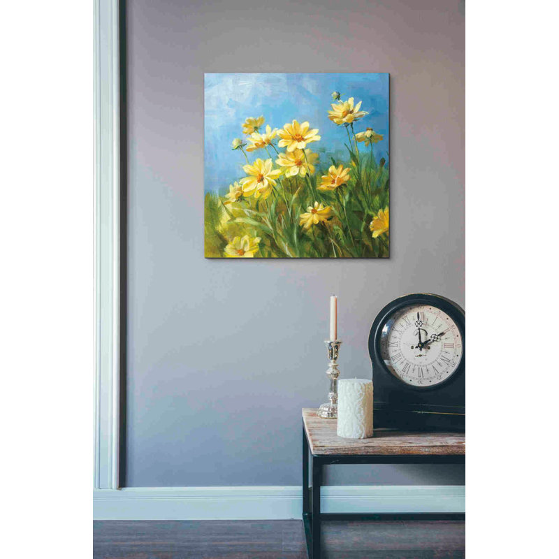 «Summer Field I» par Danhui Nai, art mural sur toile, H 18 po x l 18 po x P 0,75 po