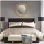 Miroir mural rond doré 30,5 po