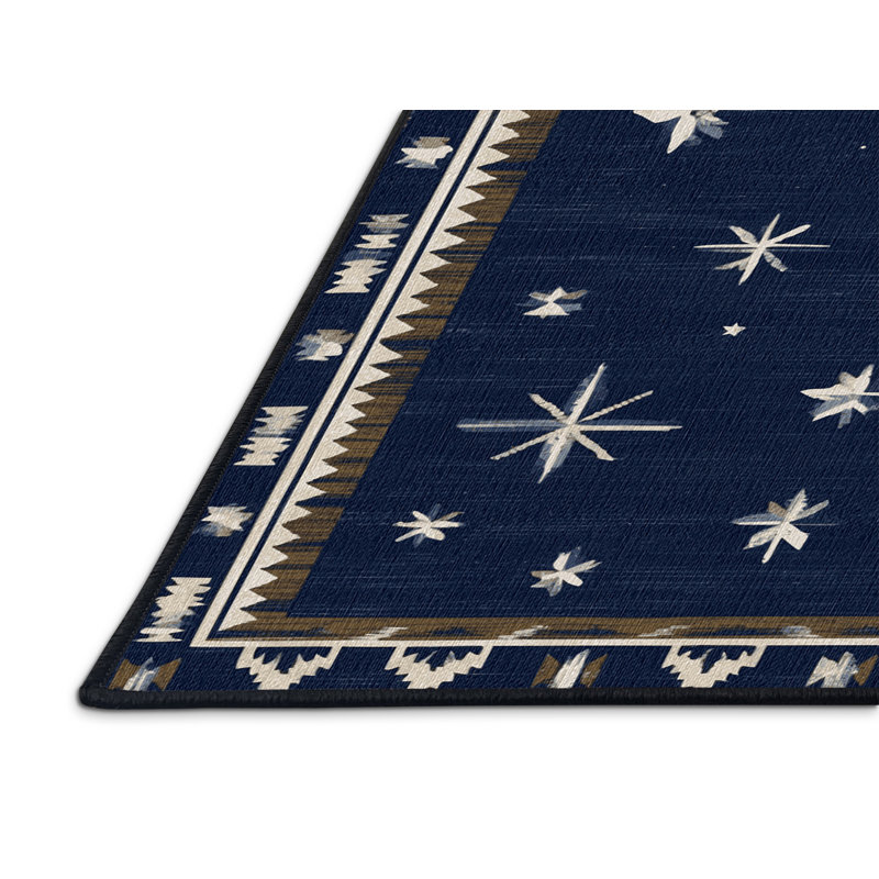  Tapis lavable Starry Night Southwestern, Tapis de couloir 2 pi x 4 pi