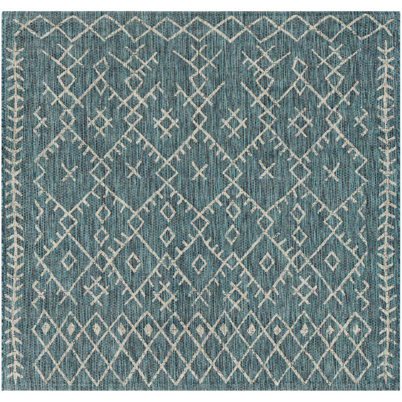 Hongming Oriental Indoor / Outdoor Rug, Square 7'