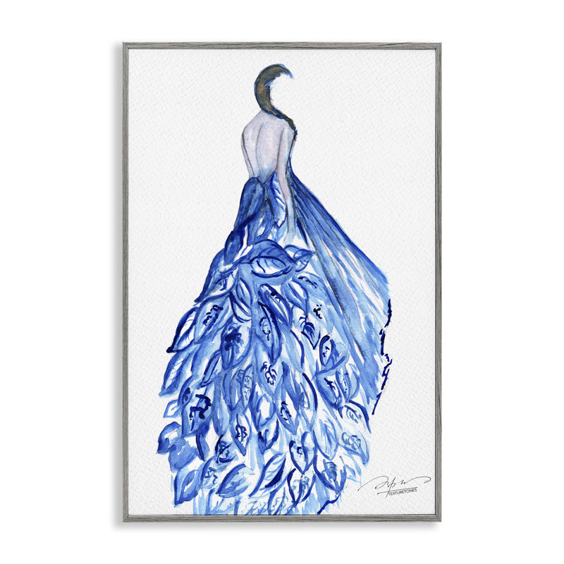Chic et chic bleu flottant, estampe numérique, design par Texturetones, Estampe numérique Farmhouse, H 30 po x l 20 po