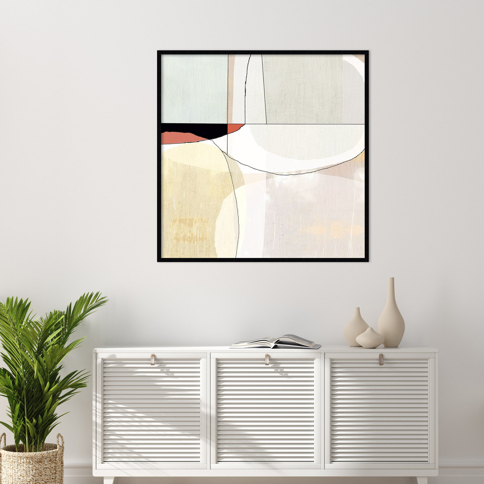 Flagler "Beholder III" Print by Sisa Jasper, 41" H x 41" W, Black