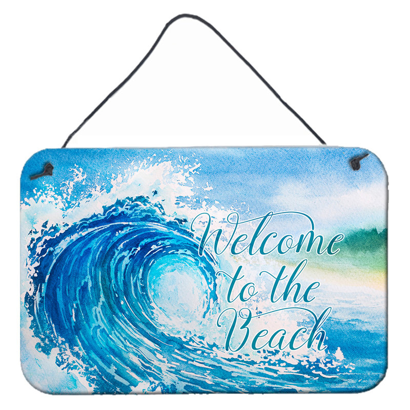 Décoration murale wave welcome