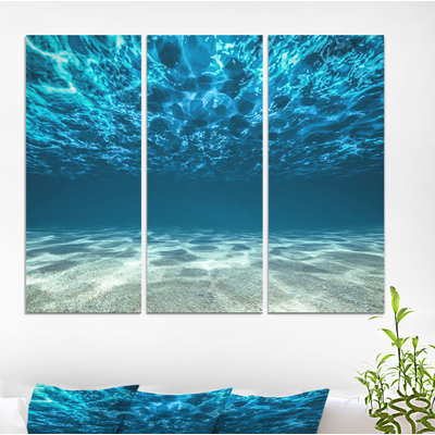«Ocean Bottom Beneath the Surface», reproduction de photo à multiples images sur toile tendue