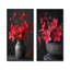 Ensemble de 2 pièces d'art mural rouge et gris fuchsia I - Fuschia-617127415-617127421-617127422