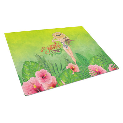 Planche à découper en verre trempé en verre trempé d’été caroline