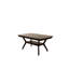 Classic Solid Wood Dining Table With Shelve - Rectangular Shape Finish Option