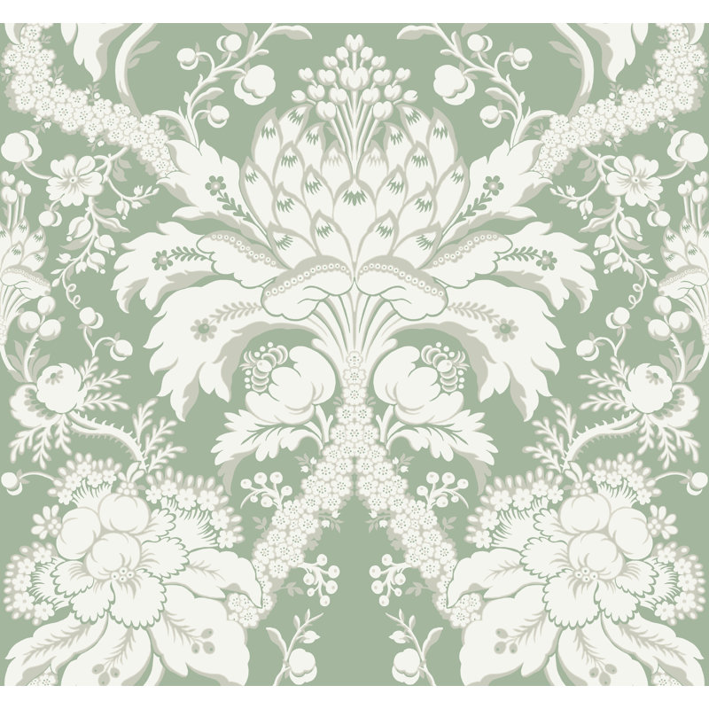 Rouleau de papier peint L 27 pi x l 27 po, Vert