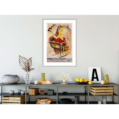 «Pour les Pauvres Charity Festival» par Gaston Noury, impression giclée sur cadre