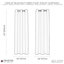 Linen Blend Blackout Curtain Panel Pair-1386531241-1386531242