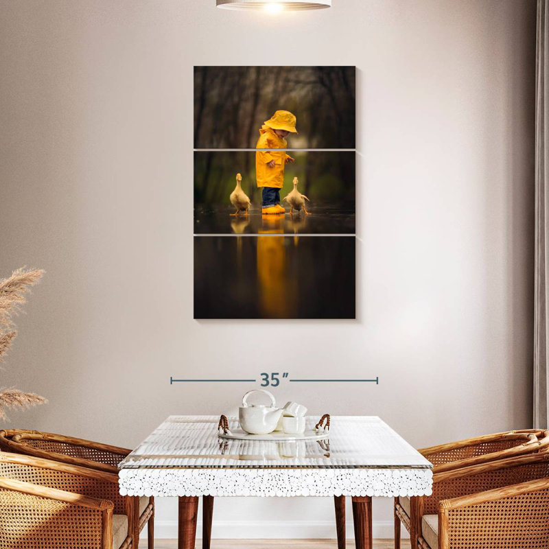 Brampt Boy With Ducks, 45" H x 28" W