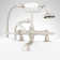 Telephone Style Deck Mounted Roman Tub Faucet with Lever Handles