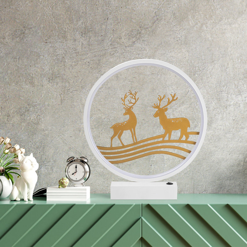 Lampe de table, Or blanc