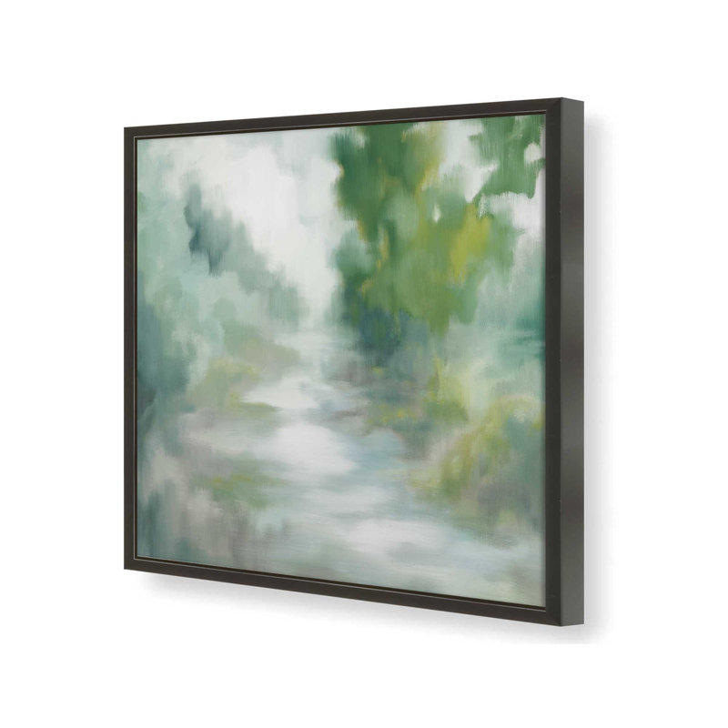 Impression sur toile Riverbend Passage, H 21,5 po x l 21,5 po, Noir satiné