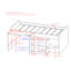 Alessia Single (3') Mid Sleepers with Desk Included-25454546