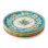 Ensemble de 4 assiettes en céramique Provence avec ensemble de 4 assiettes d'inspiration populaire française - vaisselle de tous les jours et des Fêtes pour pâtes, poulet, légumes et plus