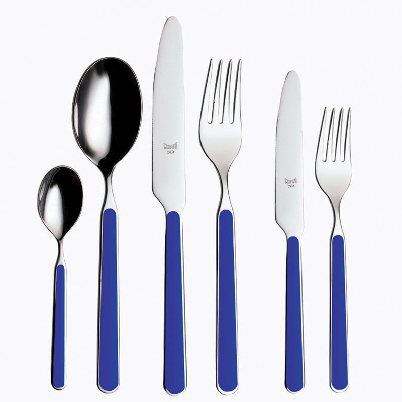 Fantasia Flatware Set - 36 Pieces - Electric Blue, Electric Blue