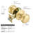 Cambridge Passage Door Knob In Gold