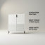 2 Door Wine Bar Cabinet With Rack And Adjustable Shelf, Modern Sideboard, White | Gift Idea-351978951