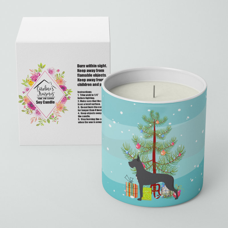 Bougie décorative Great Dane Merry Christmas Tree 10 oz