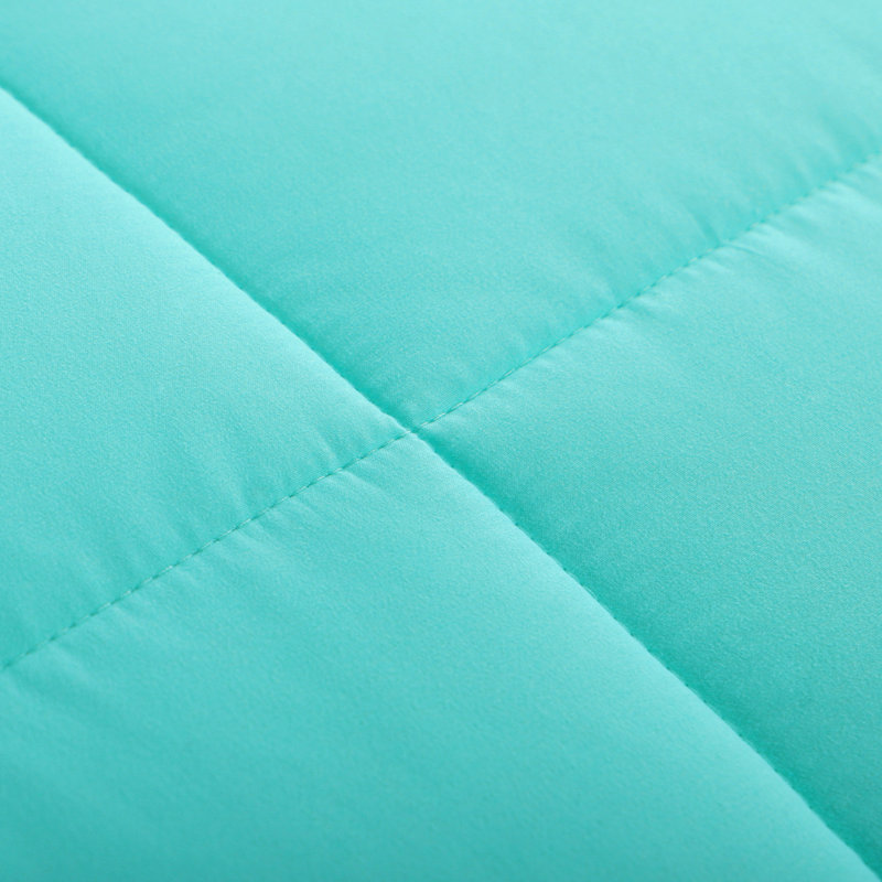 Ensemble d'édredon en microfibre 5/7-pièces , Édredon pour grand lit simple + 4 pièces supplé, Turquoise