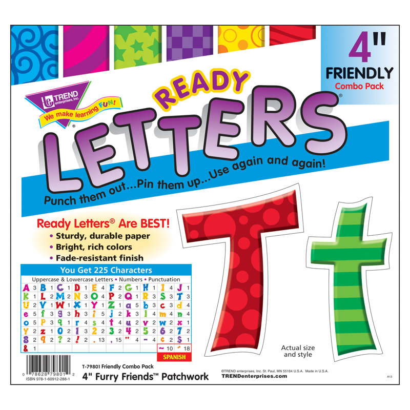 Patchwork Ff 4 "amical Combo Ready Letters