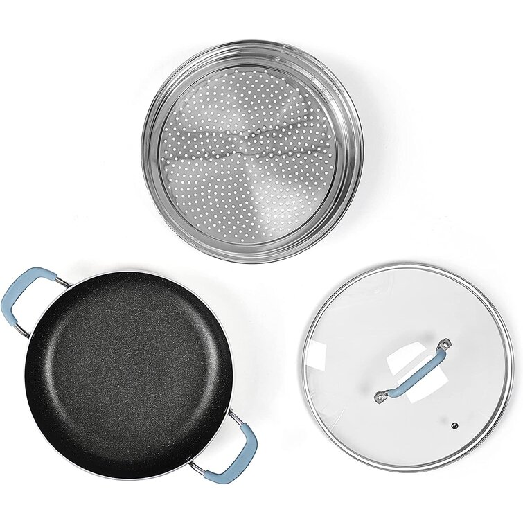 Granitestone Nonstick Frying Pan Set, 9.5 Inch & 5.5 Inch, Aluminum,  Diamond Coated, Oven/Dishwasher Safe, Healthy & Non Toxic
