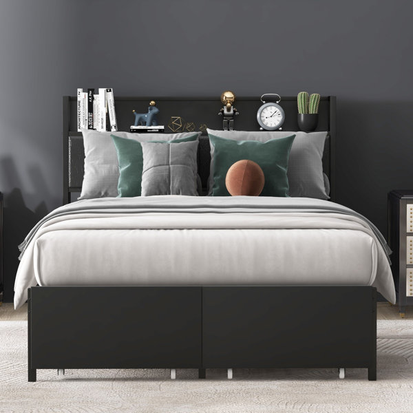 Trent Austin Design® Petit Metal Platform Storage Bed with 1 Tier