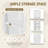Multi-Functional Corner Cabinet Tall Bathroom Storage Cabinet-2034912530