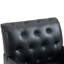 Fauteuil en similicuir noir capitonné Annalese-71856055