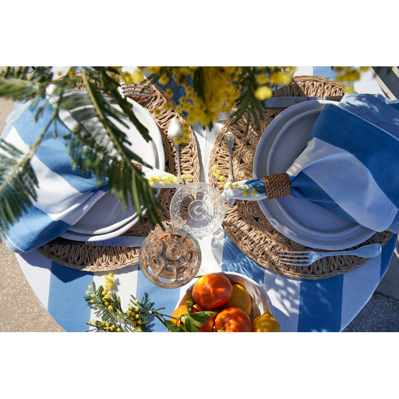 Brezhane St. Tropez Napkins - Stripes - 19" x 19", Blue