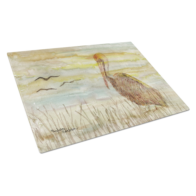 Planche à découper en verre trésors pelican caroline