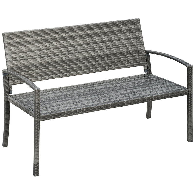 Outdoor Bench, Grey