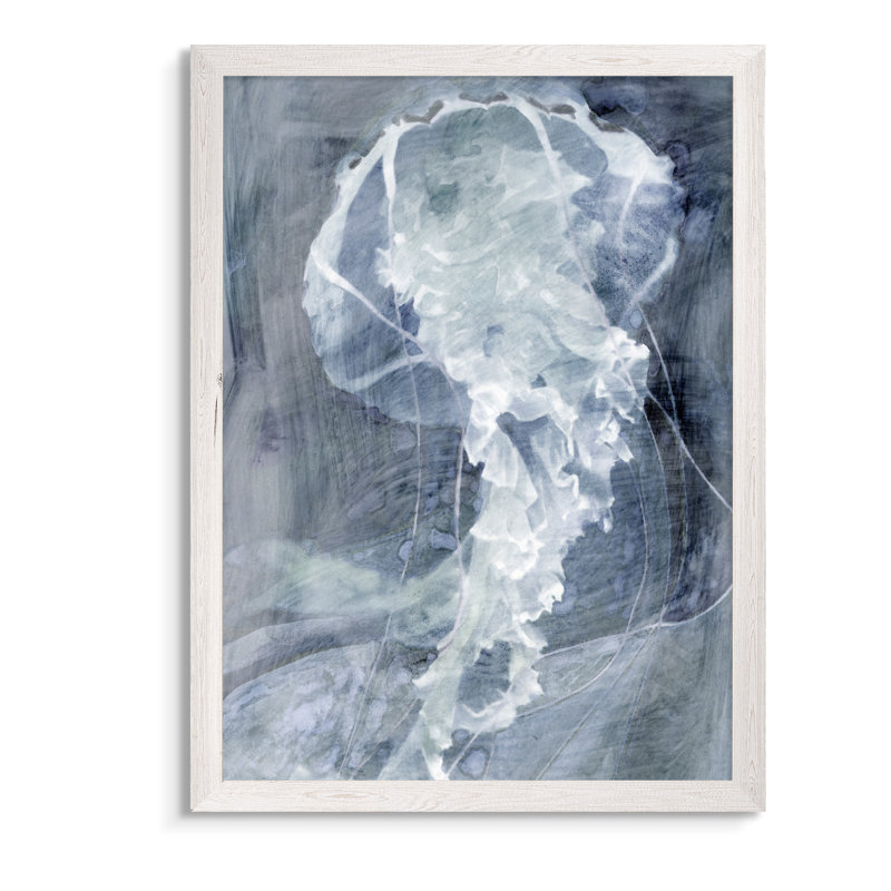 « indigo jellyfish i » par paul cezanne-reproduction d’art sur image, H 22 po x l 16 po x P 2 po, Toile encadrée, blanc