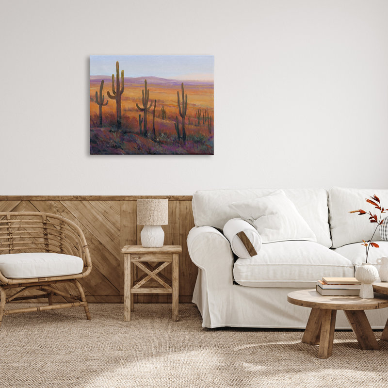 «Desert Cactus Plants» par Tim Otoole, Toile tendue, H 30 po x l 40 po x P 1,5 po