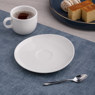 VITAL COUPE - IVORY Premium Porcelain Tea Coffee Saucer 