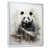 White Floater Framed